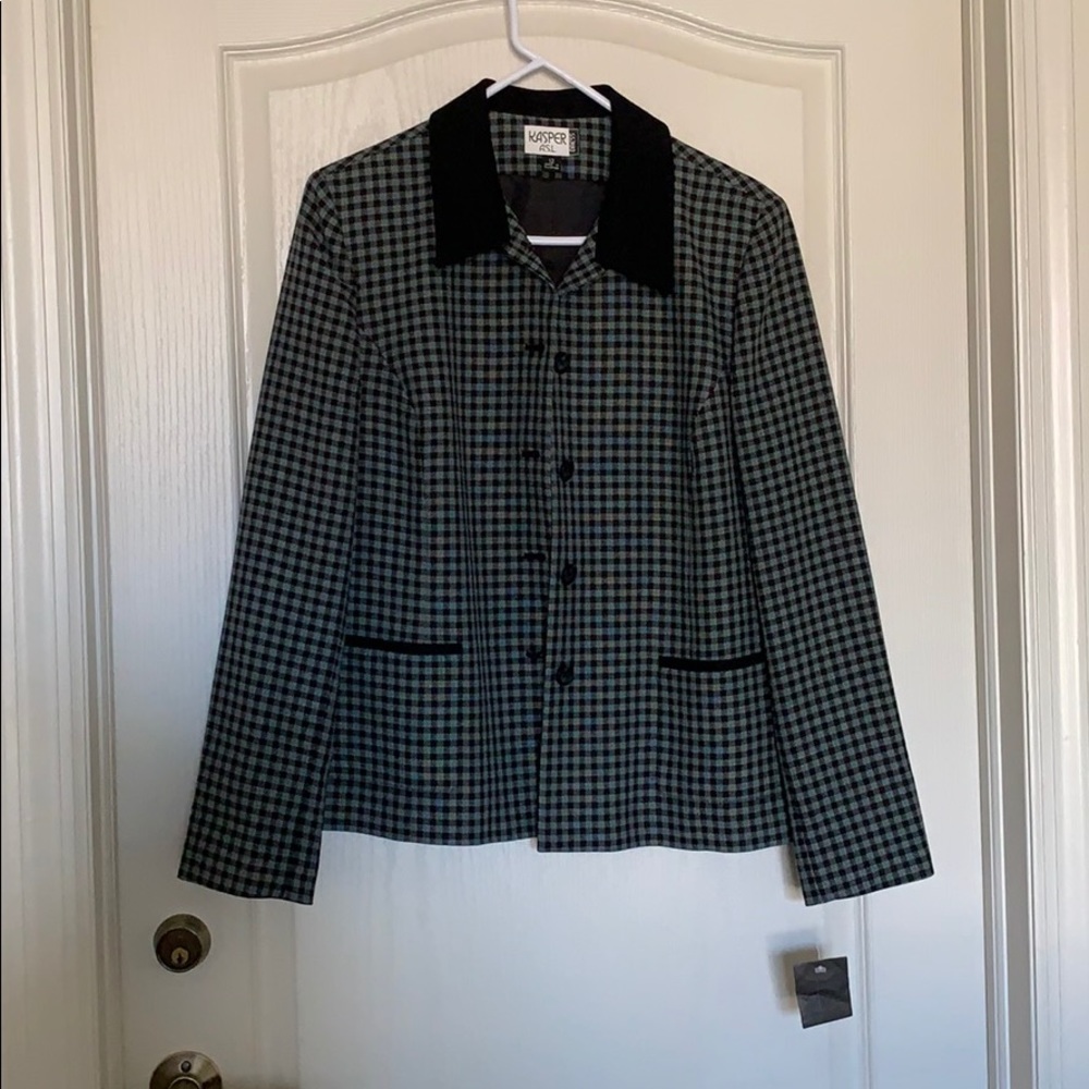 KASPER GREY/BLACK BLAZER